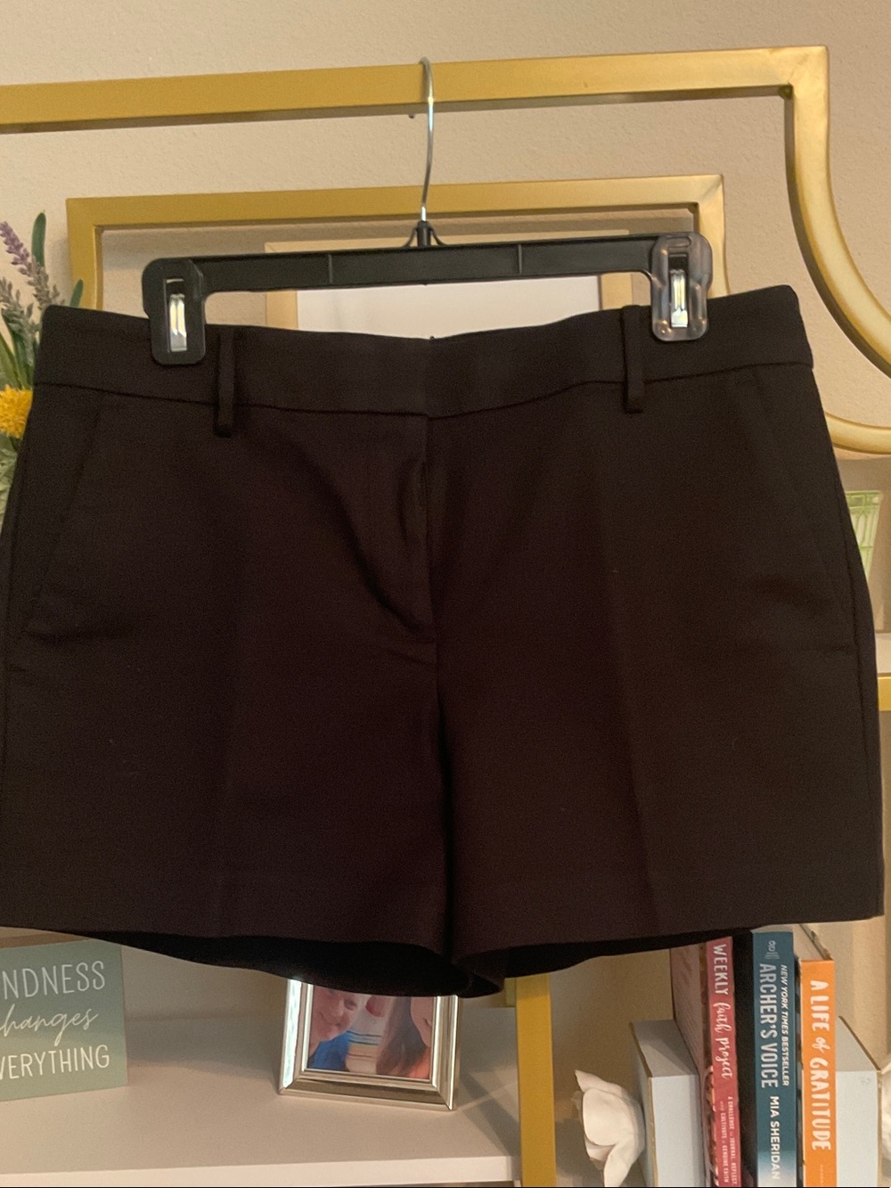 LOFT Black Tailored Shorts